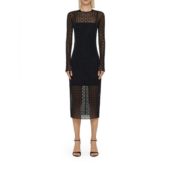 Givenchy Dresses & Skirts - Givenchy Black Lace Midi Dress